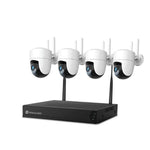 Sistem performant de supraveghere video ANNKE N58WHD+141DN*4, NVR 4 canale WiFi, 4 camere interior/exterior 3MP, Full HD, vedere nocturna IR, rezistent la intemperii