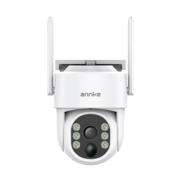 Camera performanta de supraveghere video ANNKE I81BM, de exterior, WiFi 4MP, Super HD, Pan & Tilt, panou solar si baterie, comunicare audio bidirectionala, rezistent la intemperii