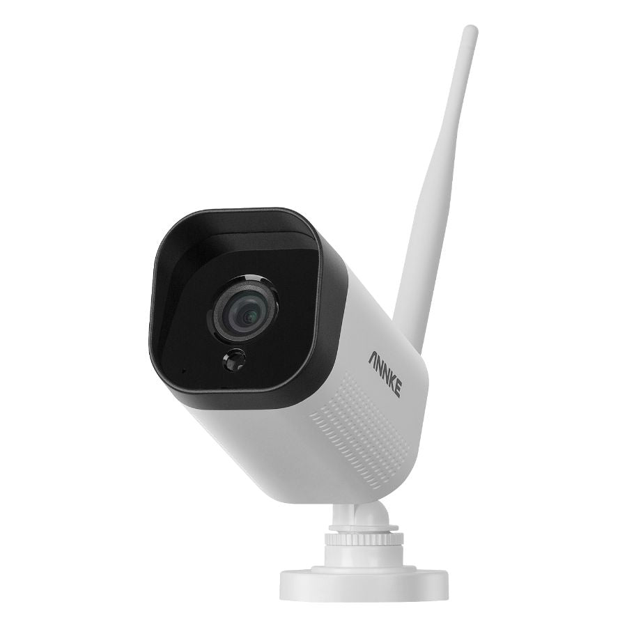 Sistem performant de supraveghere video WiFi ANNKE N48WHR+I71GK*8, NVR 8 canale, 8 camere tip Bullet interior/exterior 3MP, Super HD, vedere nocturna IR, audio, rezistent la intemperii