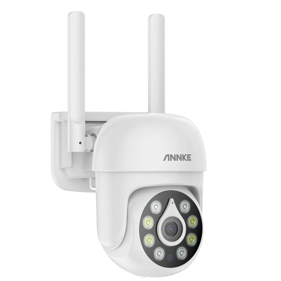 Sistem performant de supraveghere video WiFi ANNKE N98WHR+I51CP*4, NVR 8 canale, 4 camere tip Dome interior/exterior 5MP, Ultra HD/2k+, vedere nocturna IR, audio, rezistent la intemperii