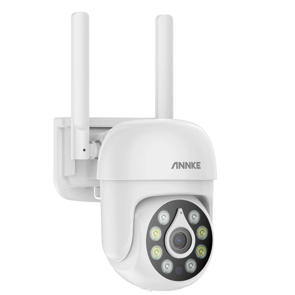 Sistem performant de supraveghere video WiFi ANNKE N98WHR+I51CP*4, NVR 8 canale, 4 camere tip Dome interior/exterior 5MP, Ultra HD/2k+, vedere nocturna IR, audio, rezistent la intemperii