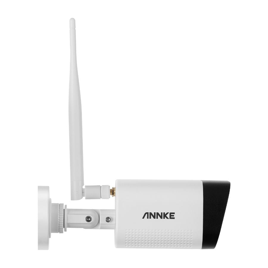 Sistem performant de supraveghere video WiFi ANNKE N48WHR+I71GK*4, NVR 8 canale, 4 camere tip Bullet 3MP, Super HD, vedere nocturna IR, audio, rezistent la intemperii