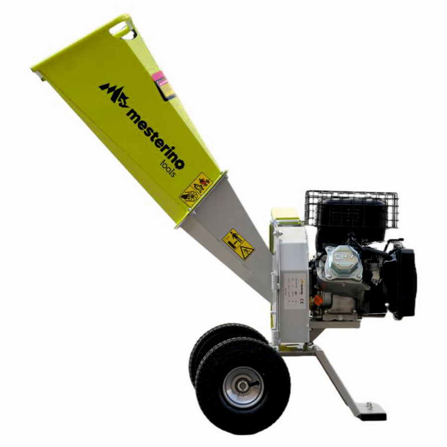 Tocator de crengi si resturi vegetale, MESTERINO MT-70SP, motor pe benzina RATO in 4 timpi 212cc, 7 CP, diametru maxim de taiere 75mm