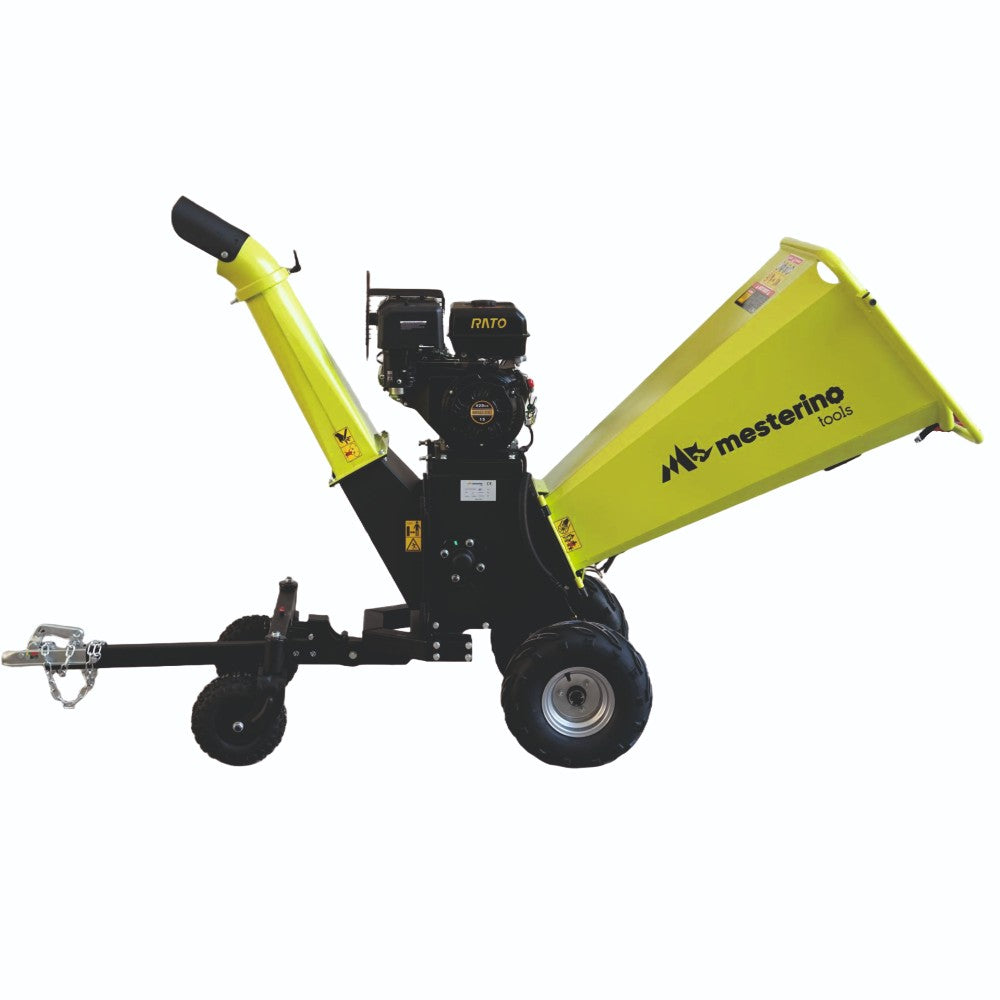 Tocator de crengi si resturi vegetale, MESTERINO MT-350PRO, motor pe benzina RATO in 4 timpi, 420 cc, 15 CP, diametru maxim de taiere 150 mm