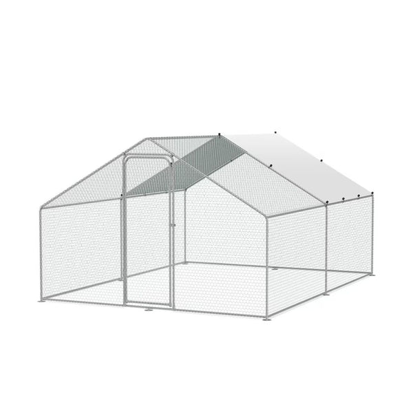 Cotet / tarc pentru pasari 3 x 4 x 2 m din otel galvanizat MESTERINO TOOLS MTGC-034