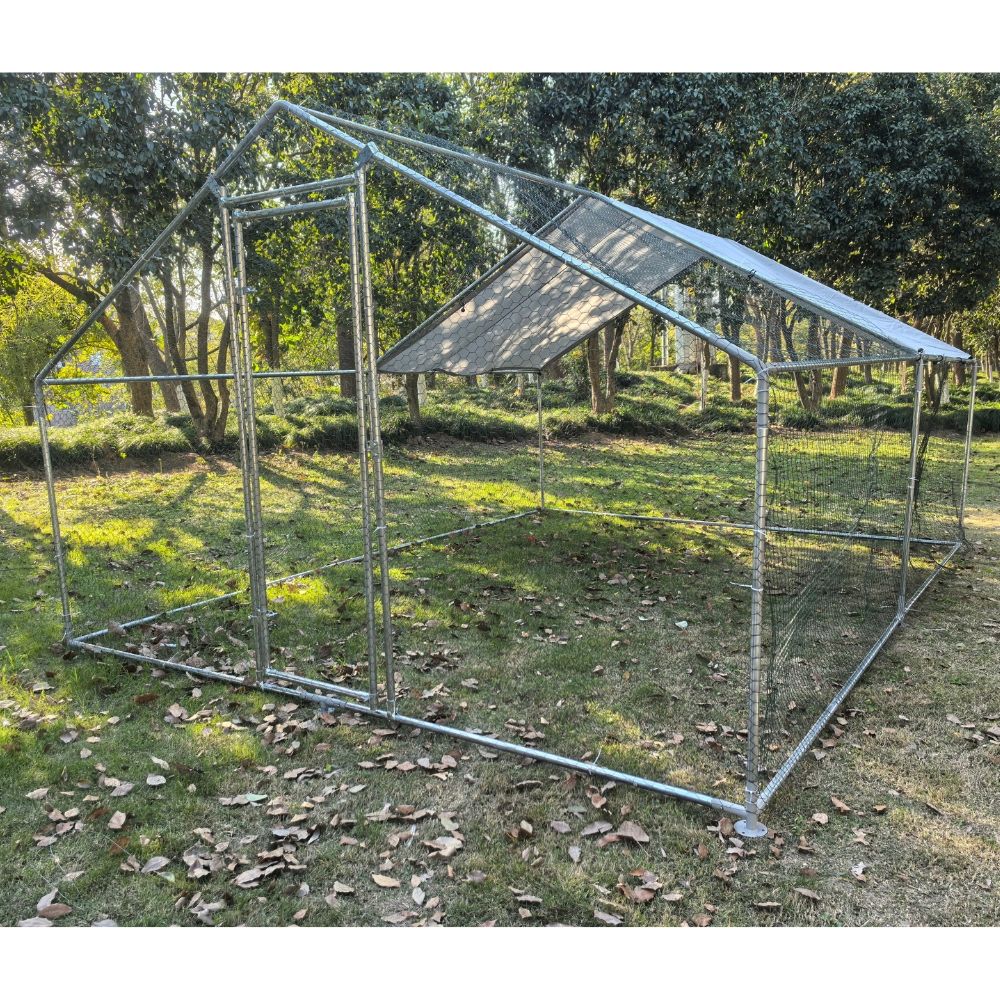 Cotet / tarc pentru pasari 3 x 4 x 2 m din otel galvanizat MESTERINO TOOLS MTGC-034