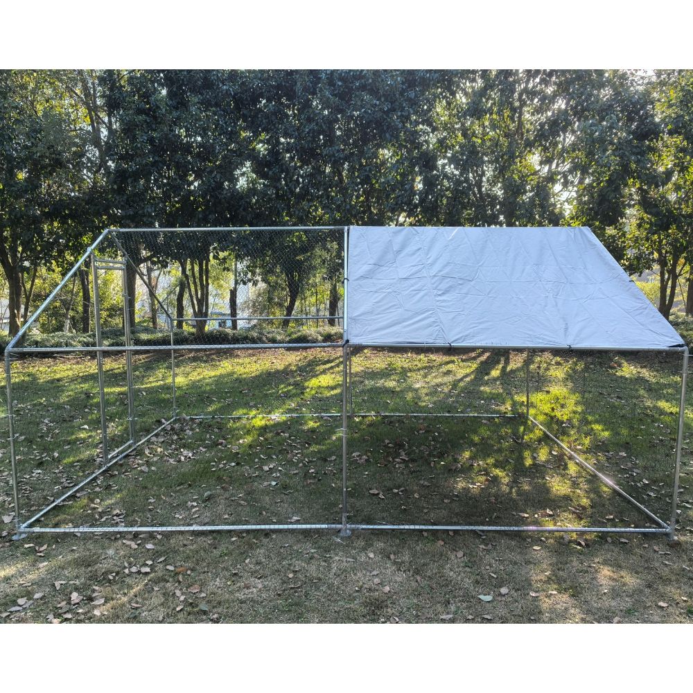 Cotet / tarc pentru pasari 3 x 4 x 2 m din otel galvanizat MESTERINO TOOLS MTGC-034