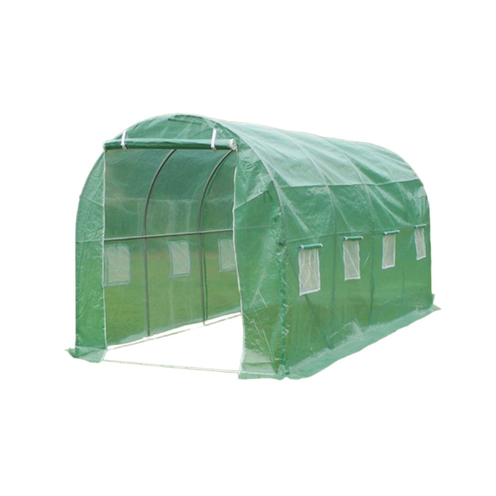 Sera din polietilena pentru gradina 4 x 2 x 2 m MESTERINO TOOLS MTGH-066, 135 g/m2, structura tevi din otel galvanizat