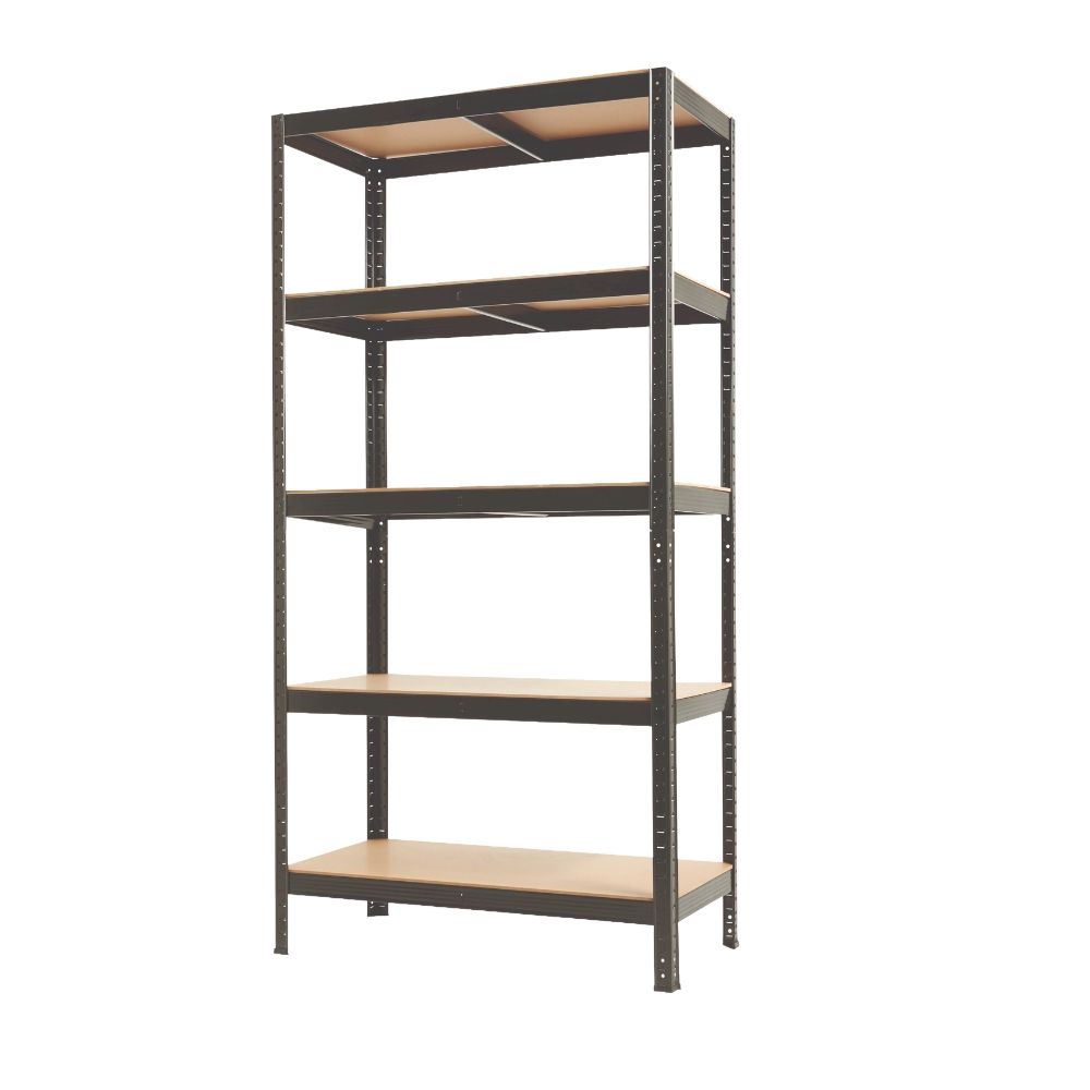 Raft cu 5 polite negru 265 kg / polita, 900 x 450 x 1800 mm, MESTERINO TOOLS MTTC-080A
