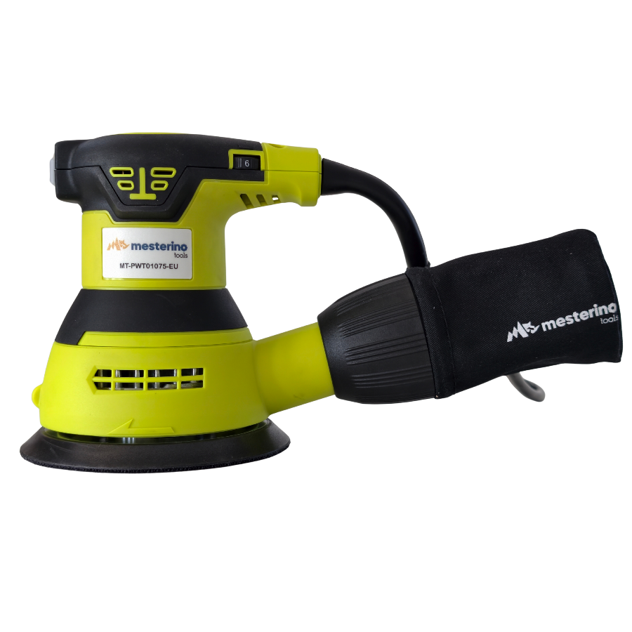 Masina electrica orbitala de slefuit MESTERINO TOOLS MT-PWT01075-EU, 350 W, 12000 RPM, disc 125 mm
