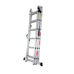 Scara combinata din aluminiu 3X6 trepte MESTERINO TOOLS MTJL207-3X6, 3.4 metri, greutate maxima suportata 150 kg