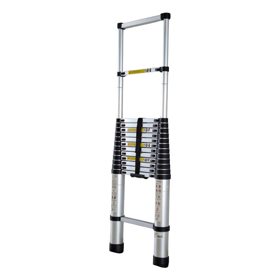 Scara telescopica din aluminiu MESTERINO TOOLS MTJL-101-4.4, 4.4 metri, 15 trepte, greutate maxima suportata 150 kg
