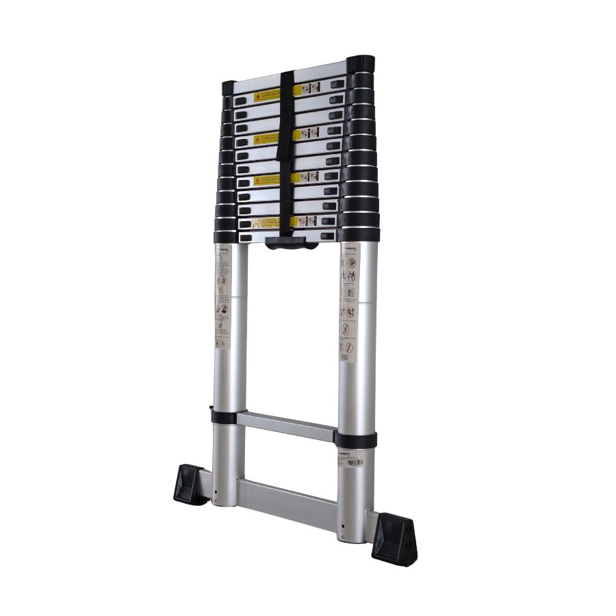 Scara telescopica din aluminiu MESTERINO TOOLS MTJL-101-5.0, 5 metri, 13 trepte, greutate maxima suportata 150 kg