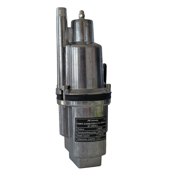 Pompa submersibila cu vibratii MESTERINO TOOLS MT-VMP60-2, 280 W, 1100 l/h, adancime maxima 5 m, cablu 10 m