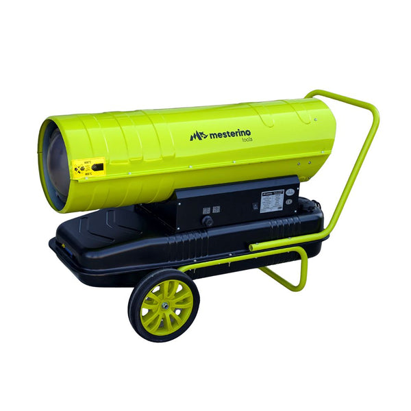 Tun de caldura pe motorina MESTERINO MTRY-150, putere 150 KW, ventilator 590 W, volum de aer 1300 m3/h, capacitate rezervor combustibil 68 litri