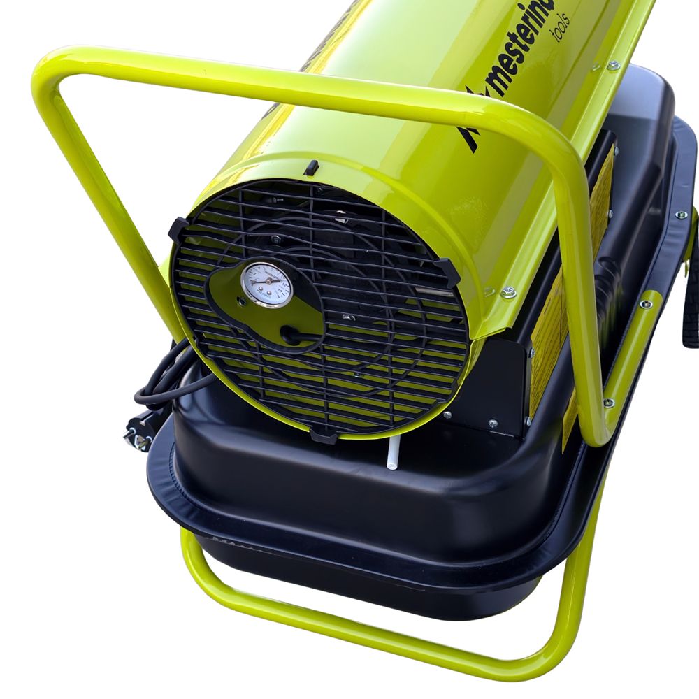 Tun de caldura pe motorina MESTERINO MTRY-70, putere 70 KW, ventilator 240 W, volum aer 1100 m3/h, capacitate rezervor combustivil 38 litri
