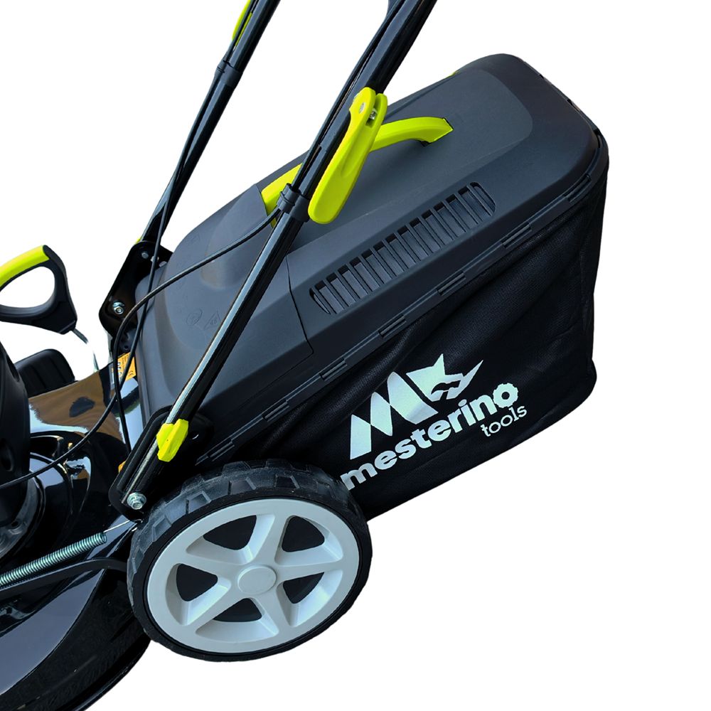 Masina autopropulsata pentru tuns iarba/gazon MESTERINO MTBJXPM53N-224, motor 4T LONCIN 224 cmc, 6.1 CP, latime taiere 53 cm, 8 nivele de taiere, sac colector 60 litri, evacuare lateral si mulcire