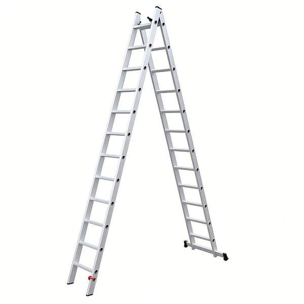 Scara combinata din aluminiu MESTERINO TOOLS MTJL-206-2X12, 4.3 metri, 2x12 trepte, greutate maxima 115 kg