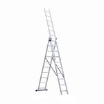 Scara combinata din aluminiu MESTERINO TOOLS MTJL-207-3X10, 6.77 metri, 3x10 trepte, greutate maxima 115 kg