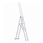 Scara combinata din aluminiu MESTERINO TOOLS MTJL-207-3X12, 8.45 metri, 3x12 trepte, greutate maxima 115 kg