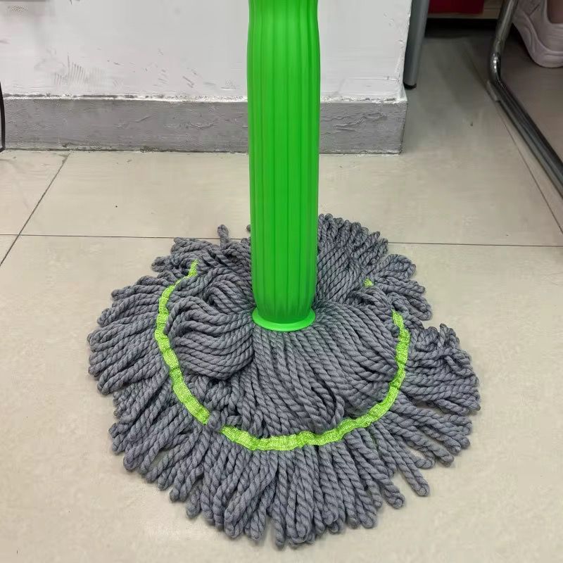 Mop cu stoarcere rapida, rasucire automata, cap din microfibra