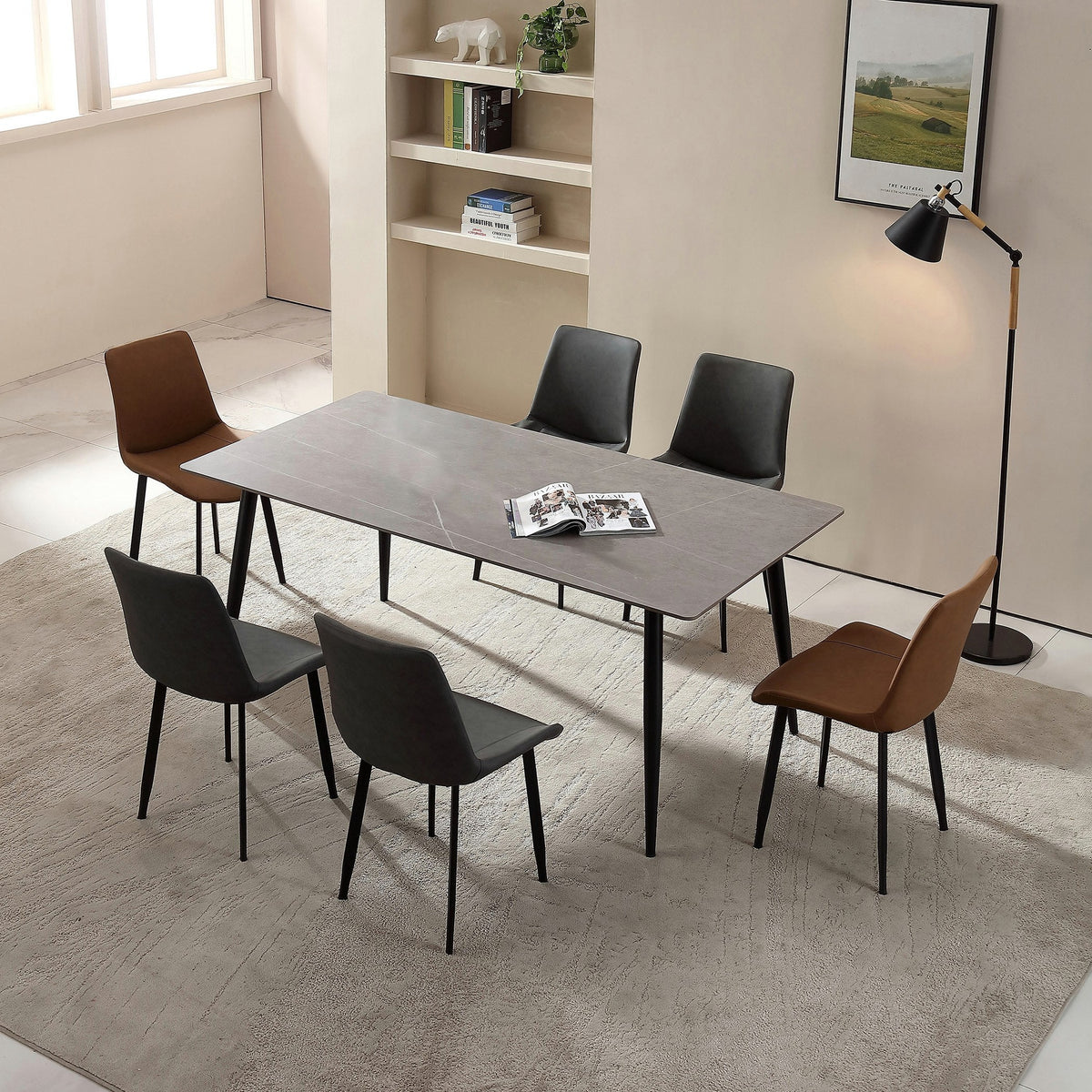RESIGILAT - Masă de dining moderna din piatra sinterizata