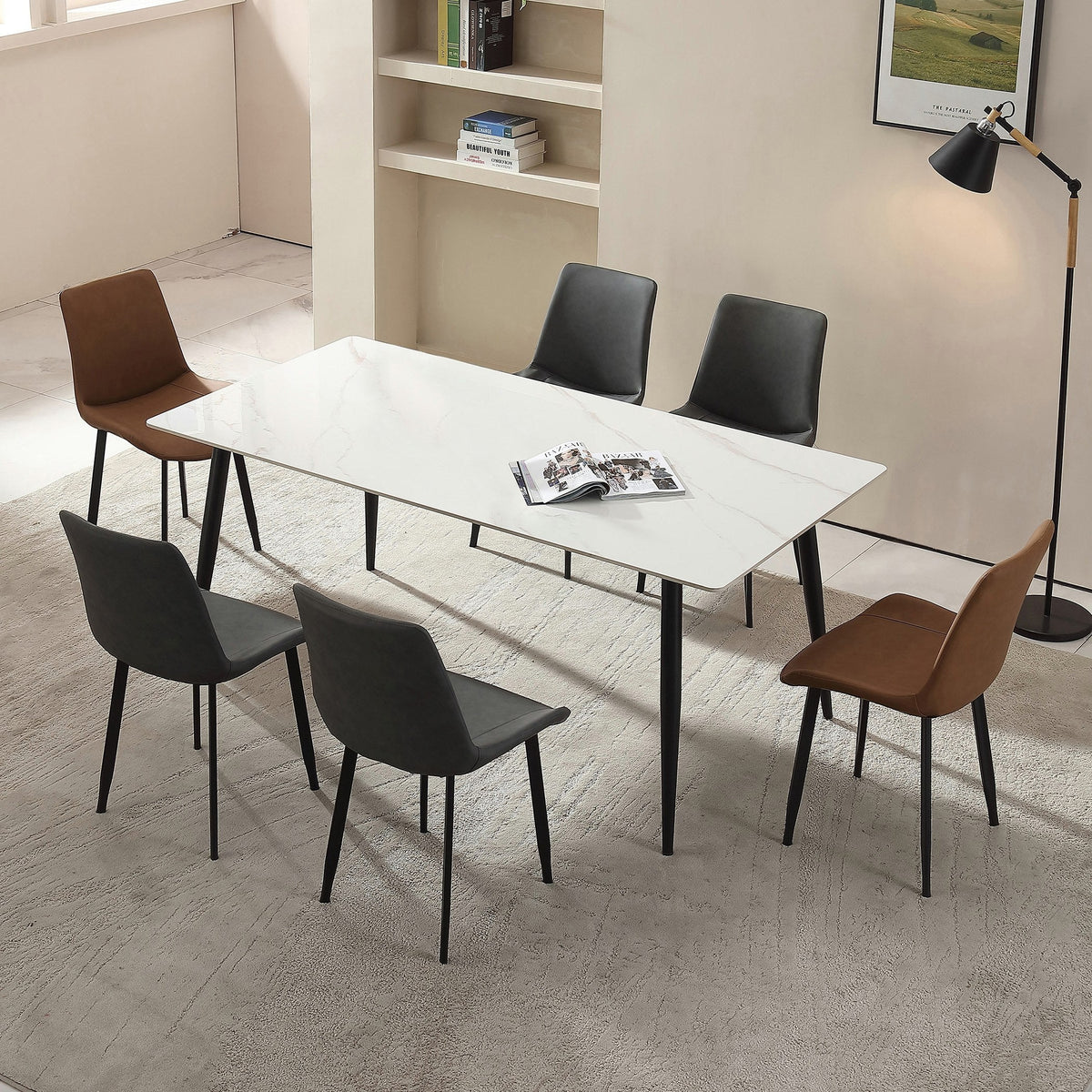 RESIGILAT - Masă de dining moderna din piatra sinterizata