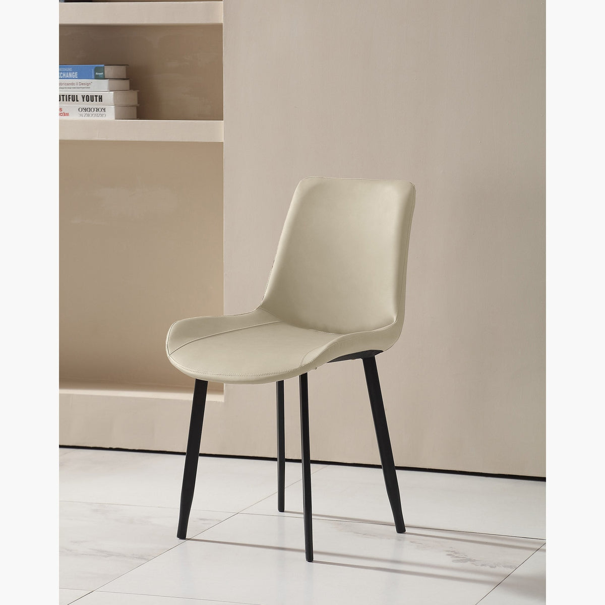 Scaun de dining design scandinav, aspect minimalist, 50 x 46 x 83 cm