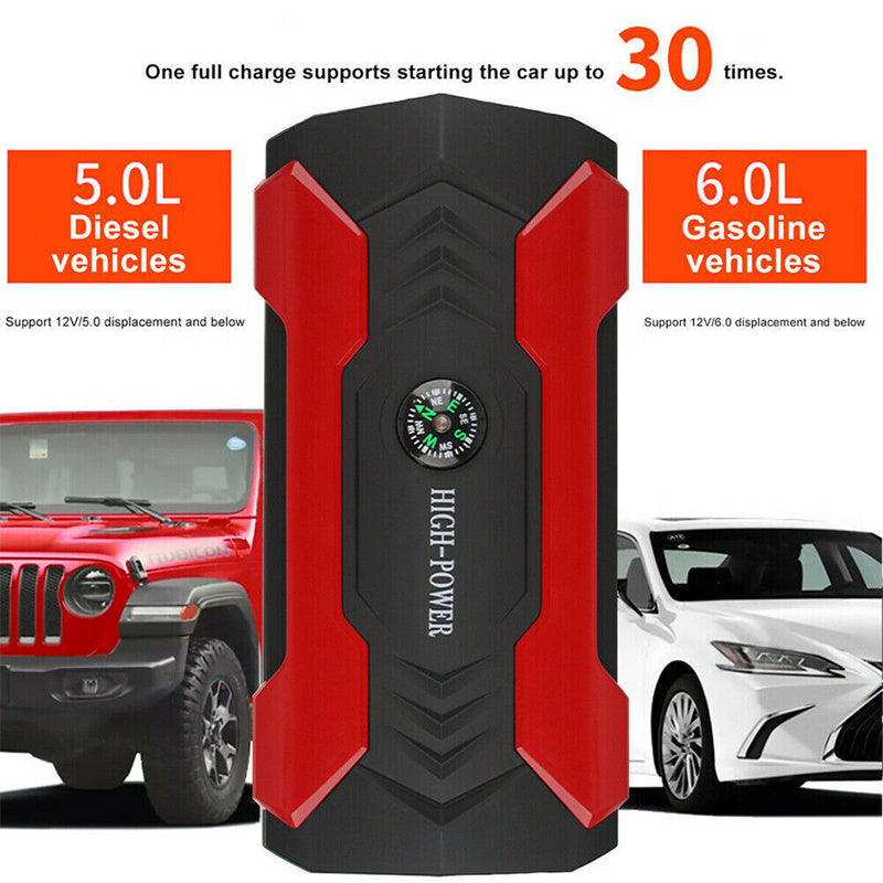 Robot pornire auto portabil, redresor cu acumulator 28000 mAh