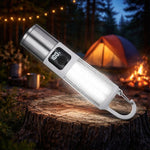 Lanterna LED telescopica, cu display si carlig de prindere, incarcare USB Type-C, CB-005