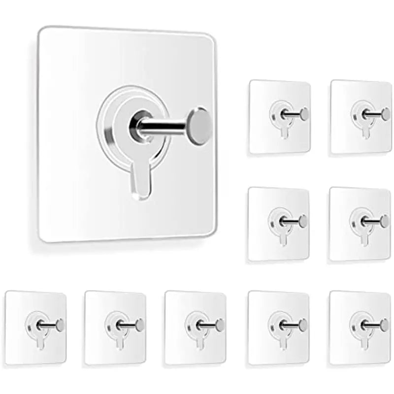 Set 10 suporturi autoadezive pentru perete, fara gaurire, potrivite pentru poze, rame foto, oglinzi sau decoratiuni