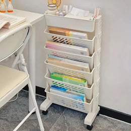 Etajera pliabila cu 5 rafturi  pentru carti si obiecte de birou