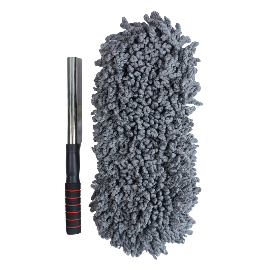 Perie Curatare Praf 40cm Maner Telescopic Cap Interschimbabil Microfibra - detaliu produs