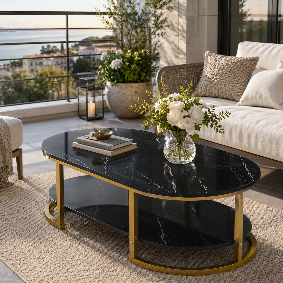 Masuta Ovala Dining Lemn Masiv Design Modern Eleganta - detaliu produs