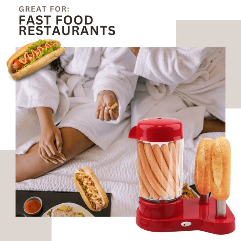 Aparat pentru preparat Hot Dog, 450W, Rosu