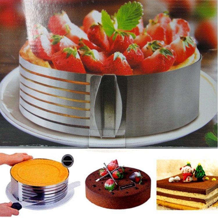 Inel feliator blat de tort ajustabil Cake Ring 8 cm, 26-28cm