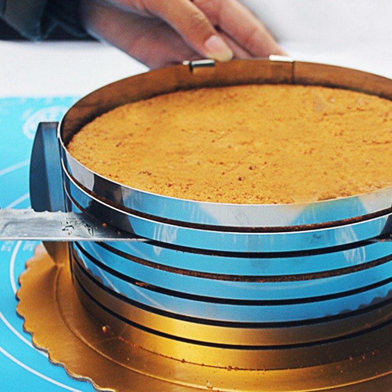 Inel feliator blat de tort ajustabil Cake Ring 8 cm, 26-28cm