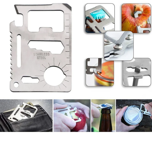 Kit multifunctional, 19 piese, excelent pentru drumetii, vanatoare, pescuit, camping