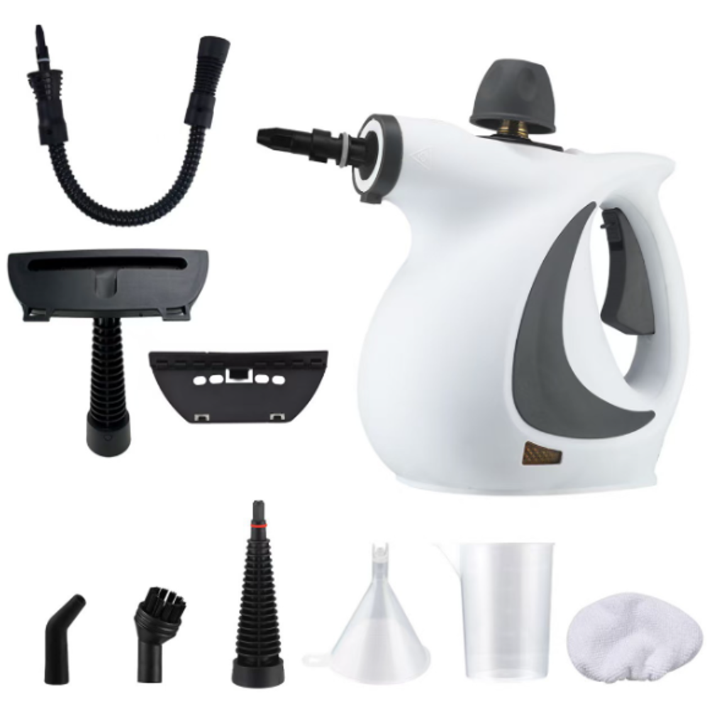 Aparat de Curatat cu Abur, Portabil, 1050W, 350ml, cu set 10 accesorii inclus