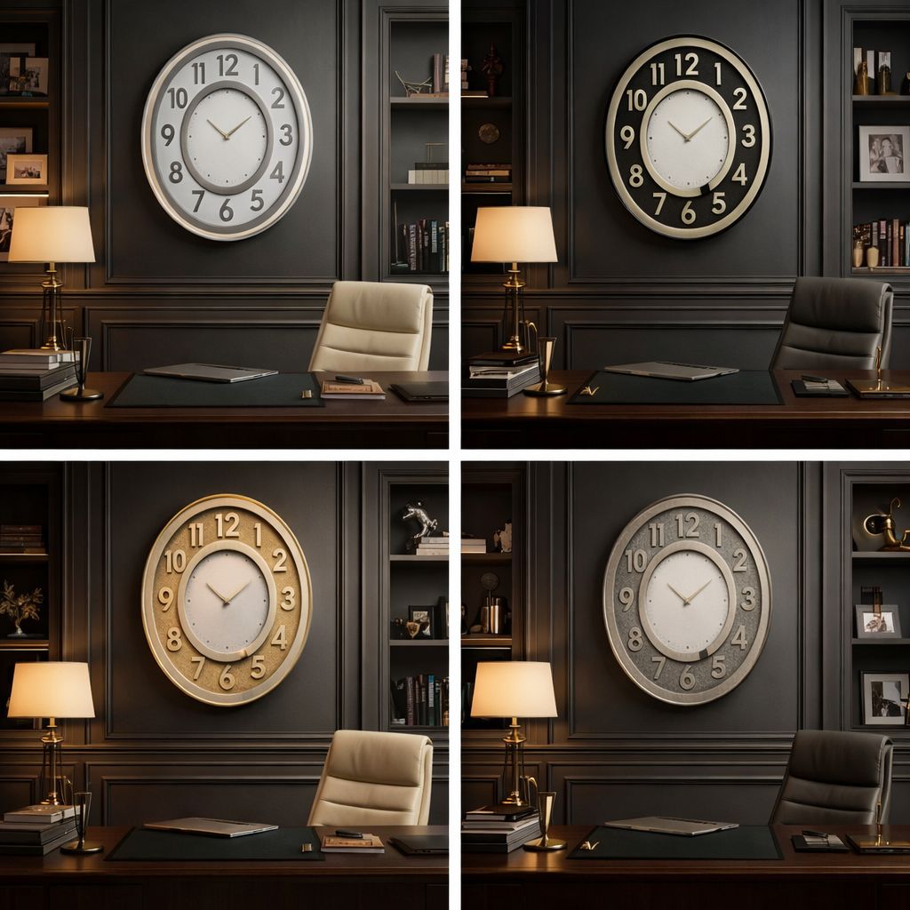 Ceas de perete mare, 50 cm, premium, design elegant, stil modern