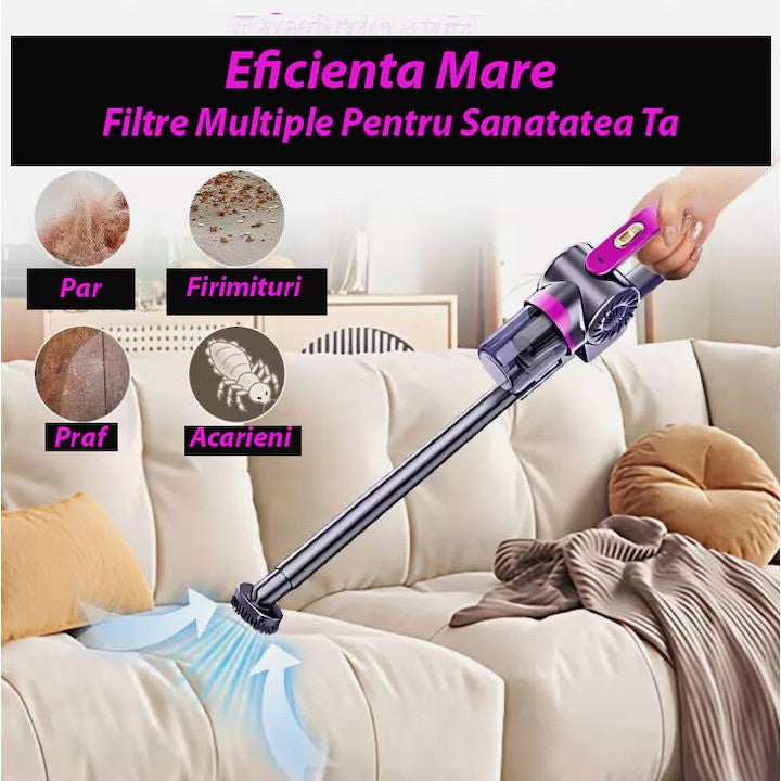 Aspirator Vertical fara Fir 4in1 All-Clean 100W Silentios 3 Moduri Putere Filtru Hepa - detaliu produs