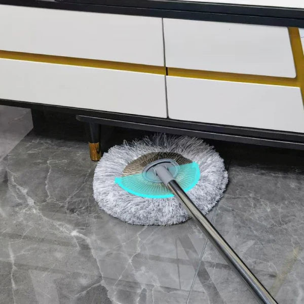 Mop pentru curatarea prafului, maner inox, lungime maner ajustabila 45 - 180 cm, doua lavete detasabile, 29 x 195 cm