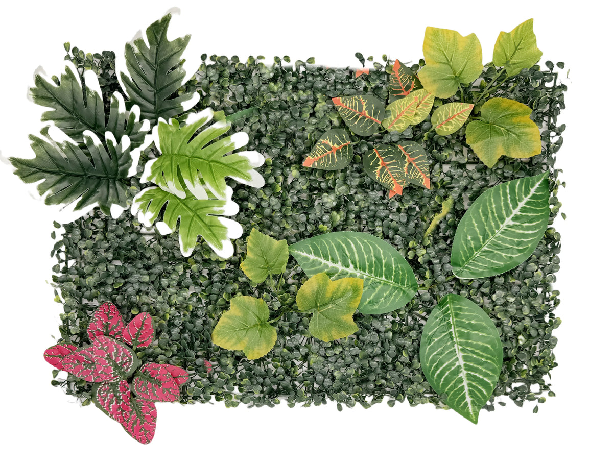 Perete verde artificial, gradini verticale din plante artificiale 60x40cm