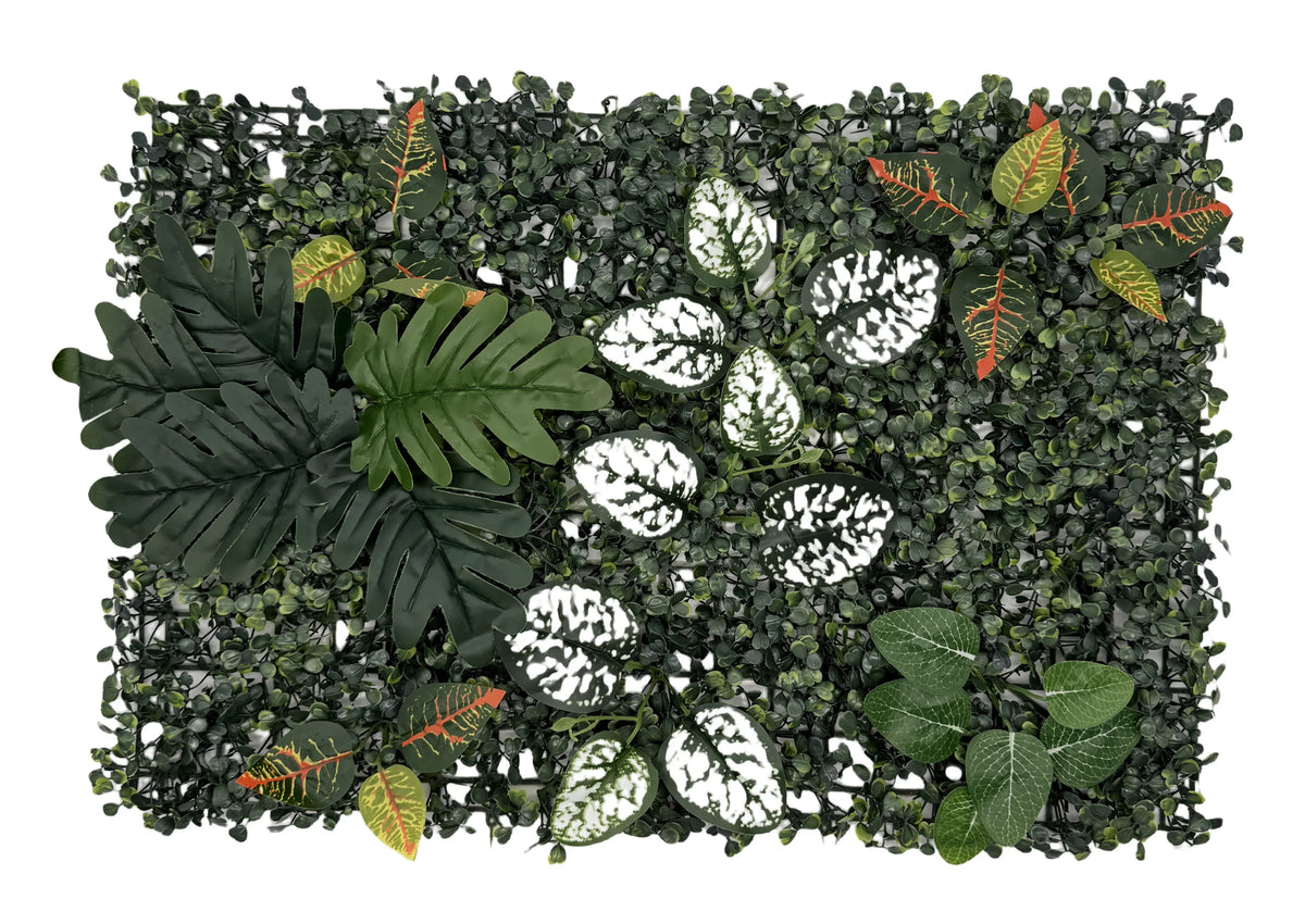Perete verde artificial, gradini verticale din plante artificiale 60x40cm