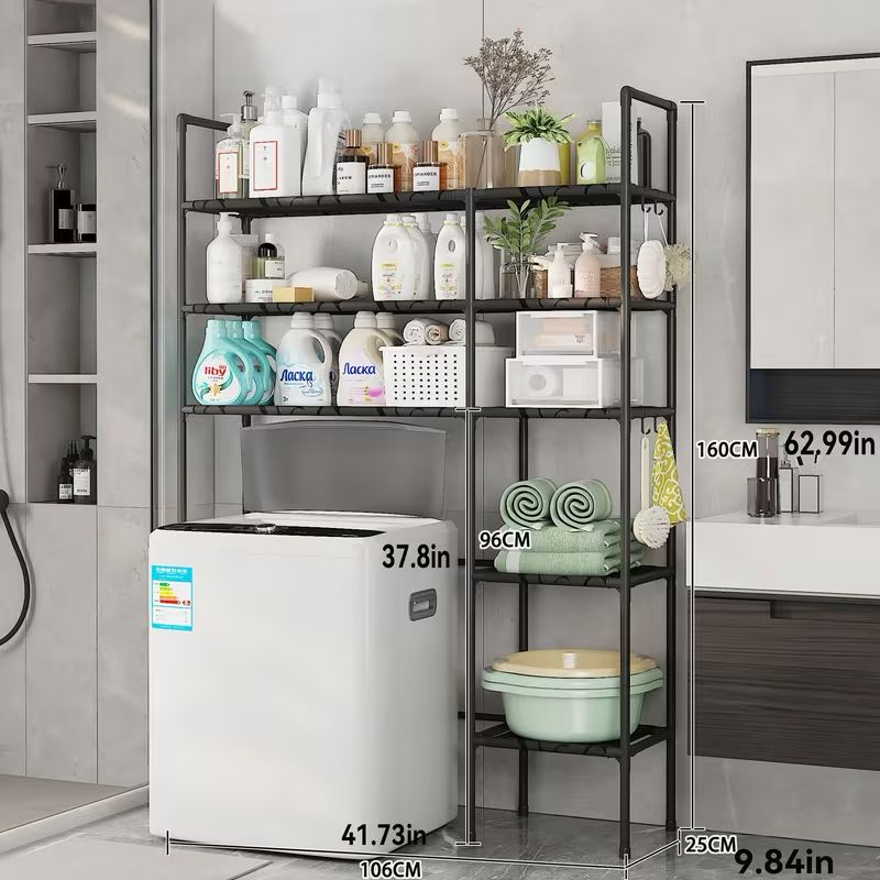 Raft Depozitare Masina Spalat sau Toaleta 138x106x25cm Metal