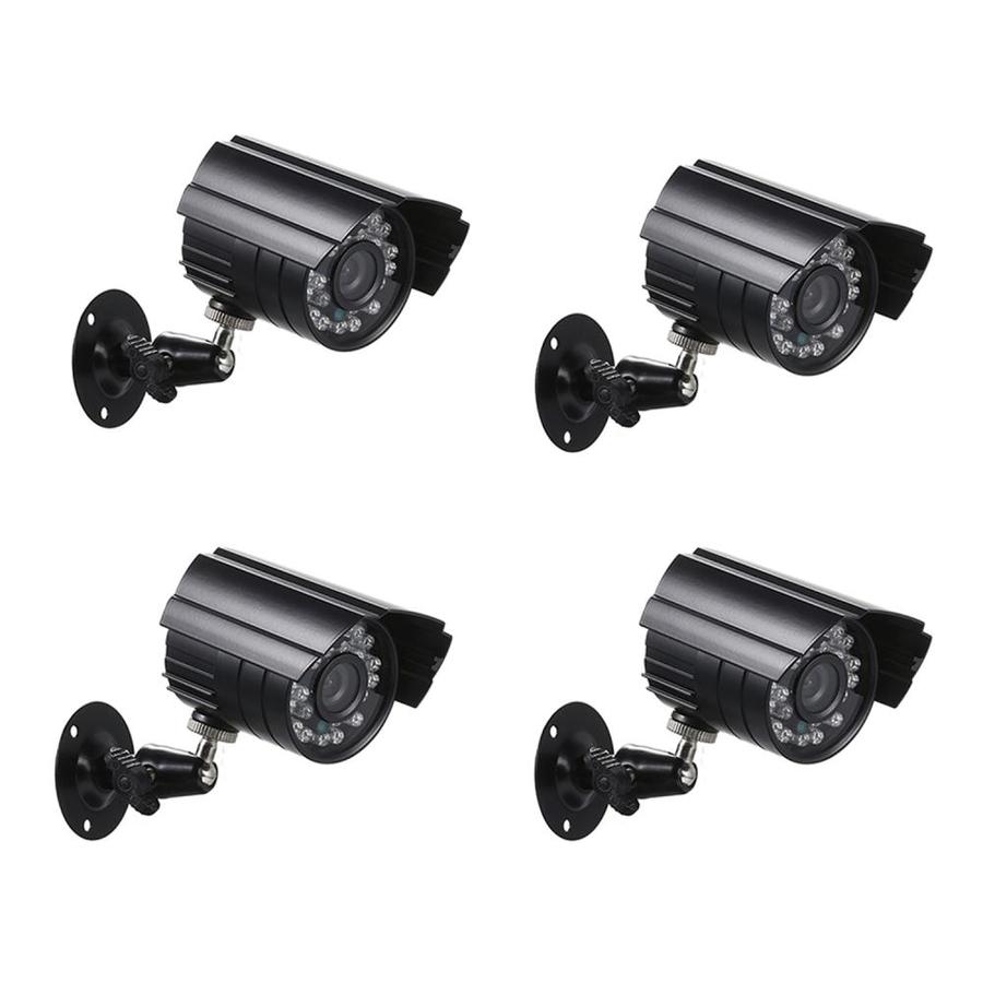 RESIGILAT - Sistem de supraveghere CCTV, Kit DVR cu 4 camere exterior / interior din metal