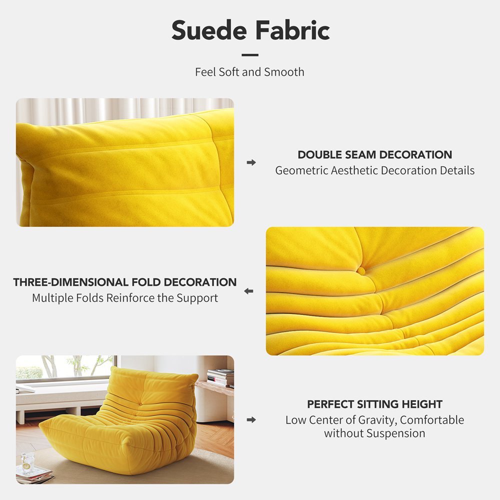 Fotoliu Puf Beanbag, Scaun Relaxare Modern, 87 x 100 x 70 cm