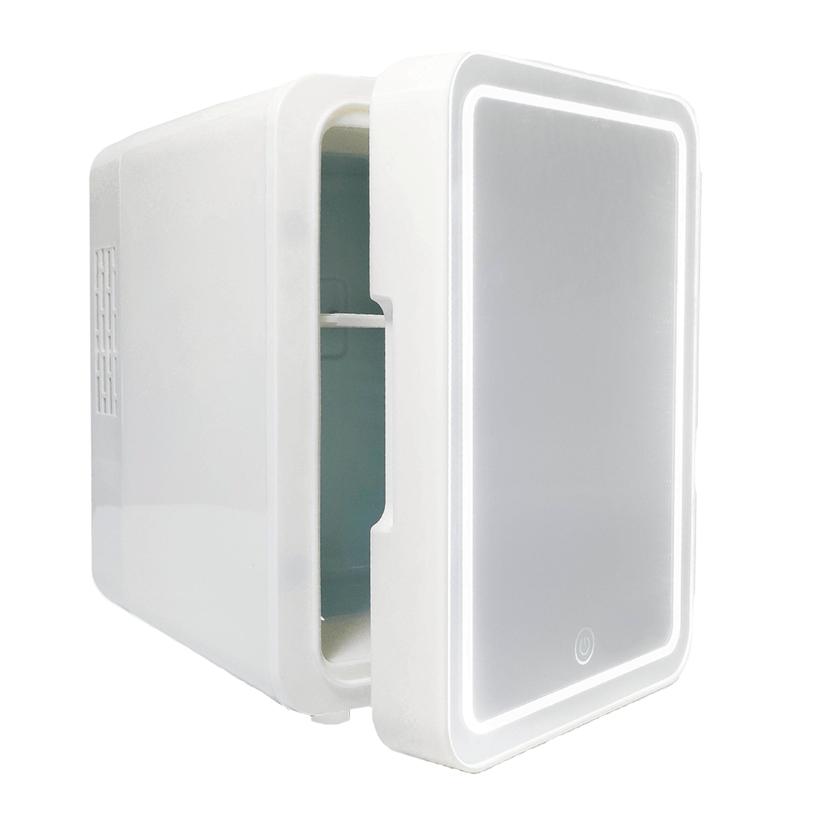 Mini Frigider pentru Cosmetice, functie de Racire si Incalzire, capacitate 4 litri, cu Oglinda si Iluminare LED, 12 V si 220 V