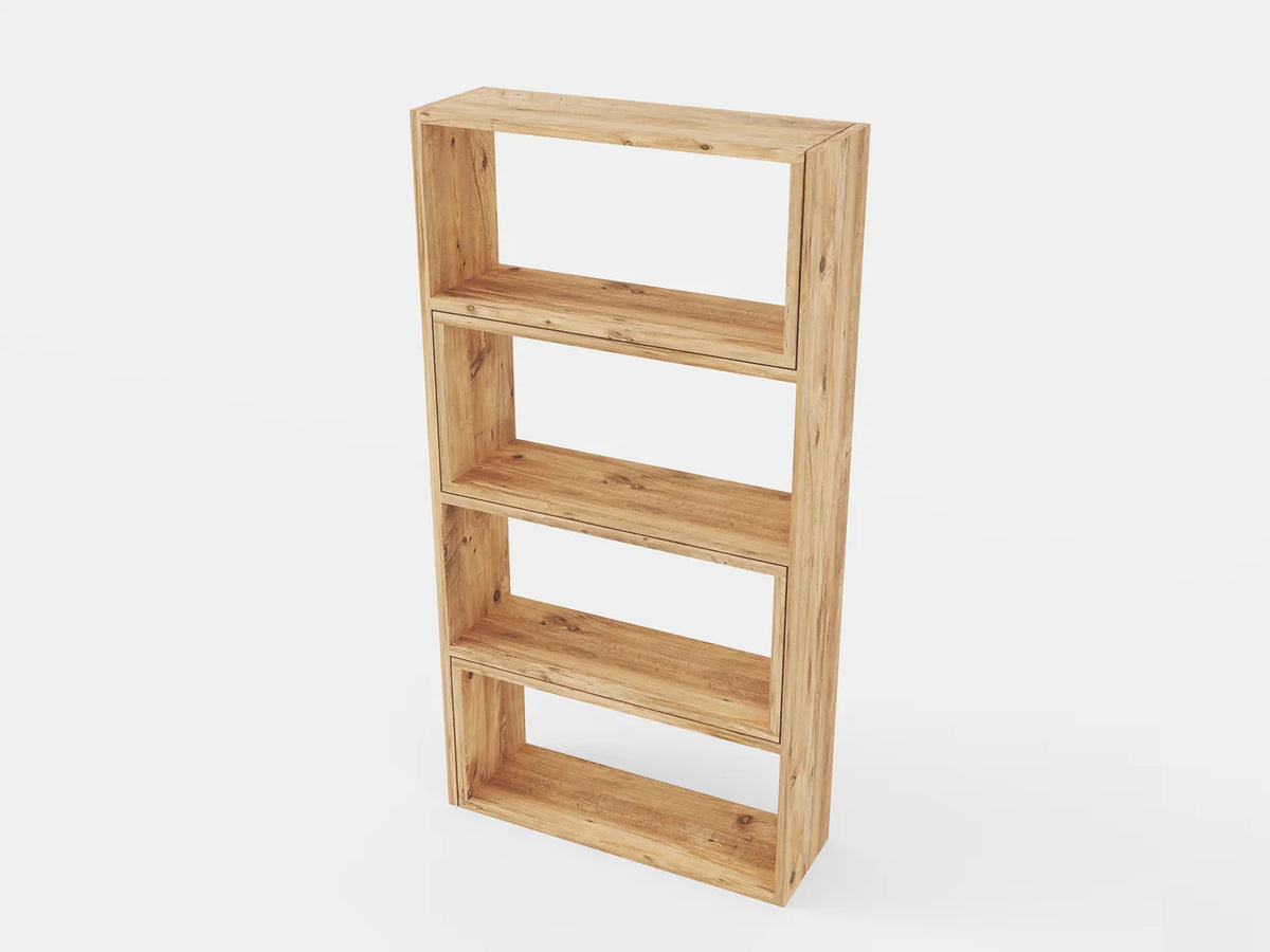 Dulap Modular Lemn Depozitare Haine Dormitor Living Alb Natur - imagine principala