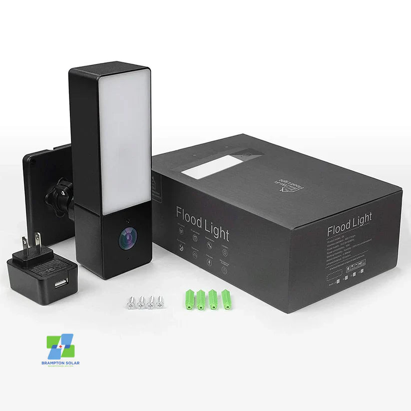 Camera supraveghere 4K exterior cu senzor miscare reflector si aplicatie mobila